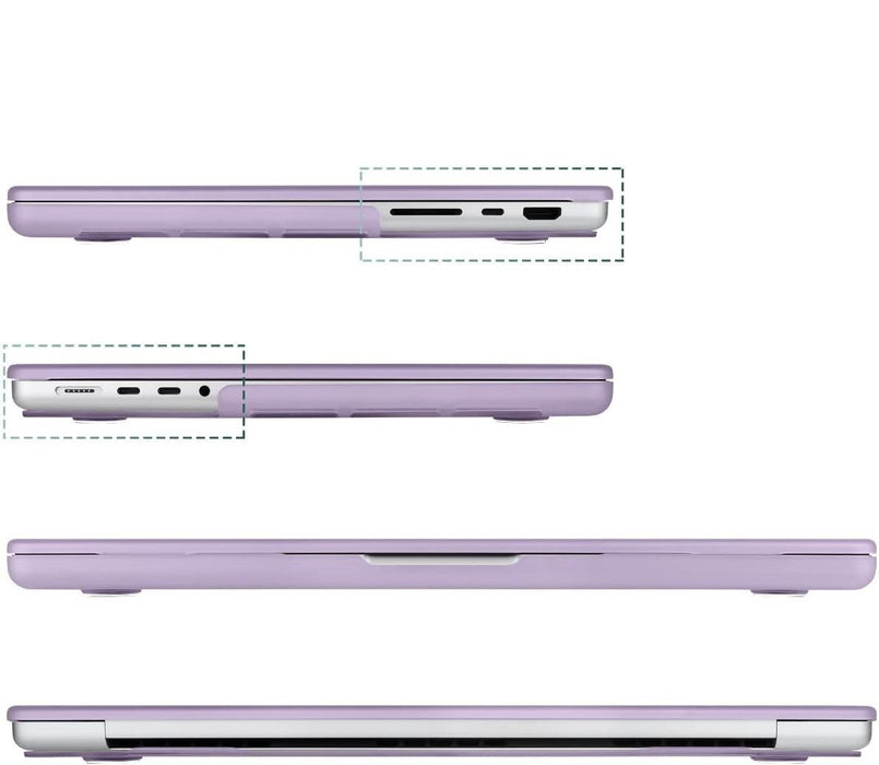 MacBook Pro 16 Inch (2021) Paars Case | Geschikt voor Apple MacBook Pro 16,2 Inch | MacBook Pro Hard Case Cover | Geschikt voor de nieuwste modellen M1 Pro / M1 Max A2485