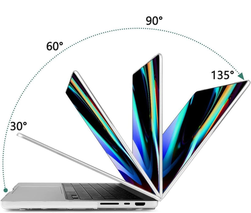 MacBook Pro 16 Inch (2021) Transparant Case | Geschikt voor Apple MacBook Pro 16,2 Inch | MacBook Pro Hard Case Cover | Geschikt voor de nieuwste modellen M1 Pro / M1 Max A2485