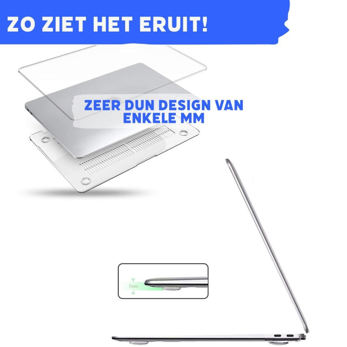 MacBook Pro 16 Inch (2021) Transparant Case | Geschikt voor Apple MacBook Pro 16,2 Inch | MacBook Pro Hard Case Cover | Geschikt voor de nieuwste modellen M1 Pro / M1 Max A2485
