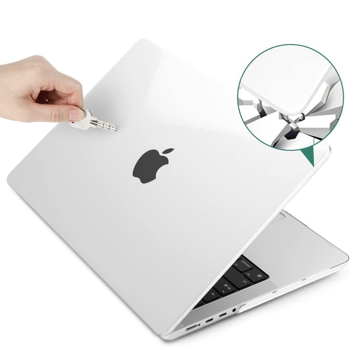 MacBook Pro 16 Inch (2021) Transparant Case | Geschikt voor Apple MacBook Pro 16,2 Inch | MacBook Pro Hard Case Cover | Geschikt voor de nieuwste modellen M1 Pro / M1 Max A2485