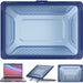 MacBook Pro Hardcover - 13 Inch Case - Hardcase Shock Proof Hoes A2338 2020/2021 (M1) Cover - Blauw Transparant - MacBook Hardcase - Phreeze