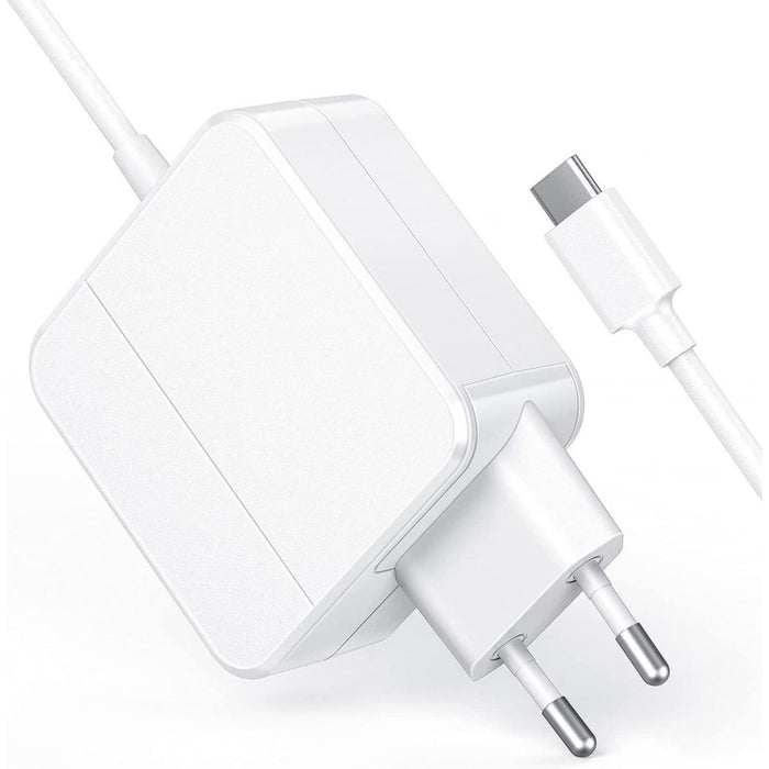 MacBook Pro Oplader USB-C - USB-C Power Adapter + Ingebouwde USB-C kabel 2 meter - Voor Apple MacBook Pro - 15W / 18W / 30W / 45W / 61W / 65W - 65W High Power Charging