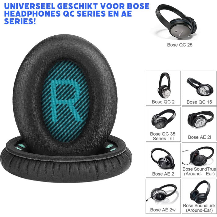 Oorkussens Earpads voor Bose Quietcomfort QC35 II, QC35, QC25, QC15 - Bose Oorkussens Reparatie Set met Handleiding voor Bose QC35 II, QC35, QC25, QC15 - Soundlink / Soundt