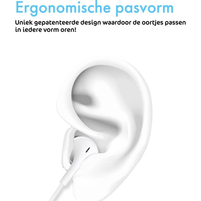 Oortjes iPhone met Lightning Aansluiting en Microfoon - Bedrade Oordopjes met In-Ear - Oortjes met Draad en Microfoon