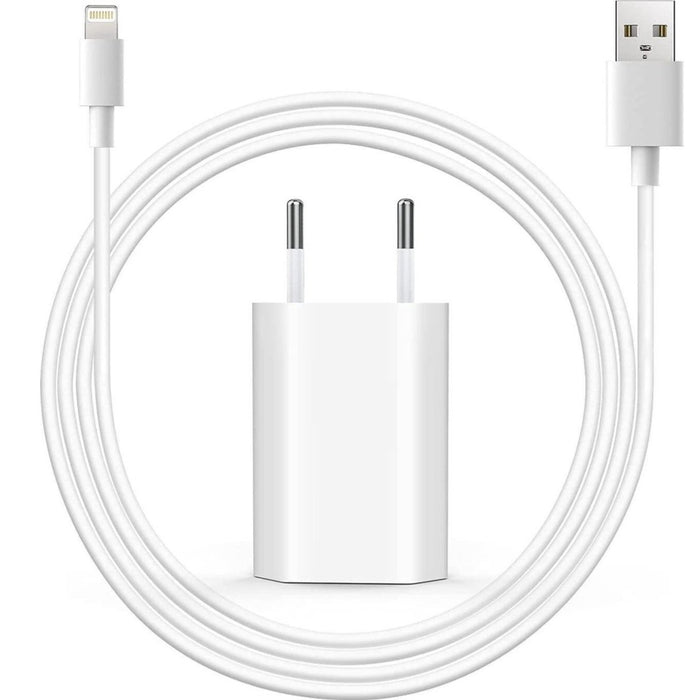 Oplader iPhone - Inclusief USB naar Apple Lightning Kabel 2 Meter - Wit
