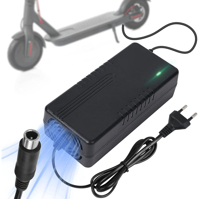 Oplader voor scooters, 42 V 2 A E scooteroplader, hoverboard oplaadkabel, AC E-scooteroplaadkabel voor elektrische fietsen, accu-lithium-acculader voor DC 5,5 mm aansluiting (Europese norm Oplader voor scooters, 42 V 2 A E scooteroplader, hoverboard oplaadkabel, AC E-scooteroplaadkabel voor elektrische fietsen, accu-lithium-acculader voor DC 5,5 mm aansluiting (Europese norm