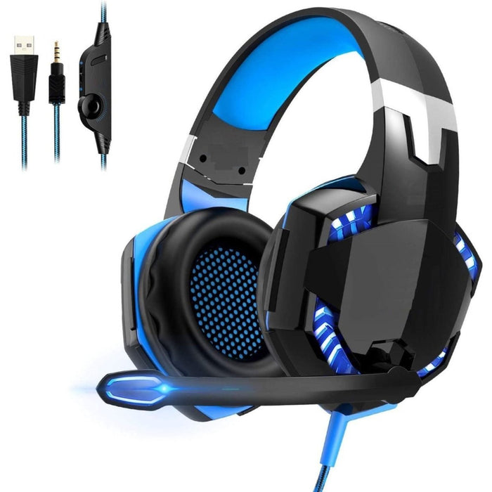 Over Ear Gaming Headset GH1 met Noise Cancelling Microfoon - Dynamic Drivers - Inline Control - RGB Game Koptelefoon geschikt voor Laptop, PC, PS4, PS5 en Xbox