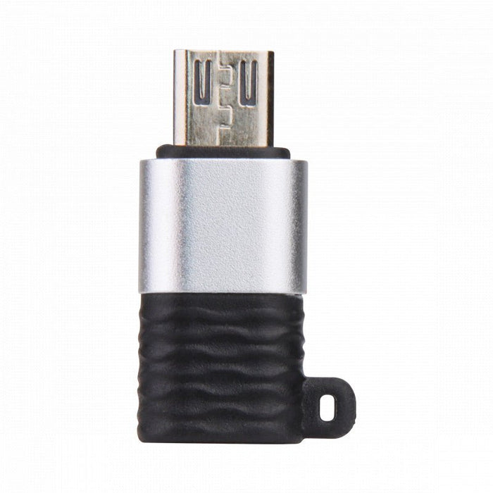 Phreeze™ Converter USB-C naar Micro-USB Adapter, 2-Pack - Universeel - Aluminium - Sleutelhanger