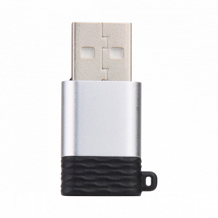 Phreeze™ Converter USB-C naar USB-A Adapter, 2-Pack - Universeel - Aluminium - Sleutelhanger