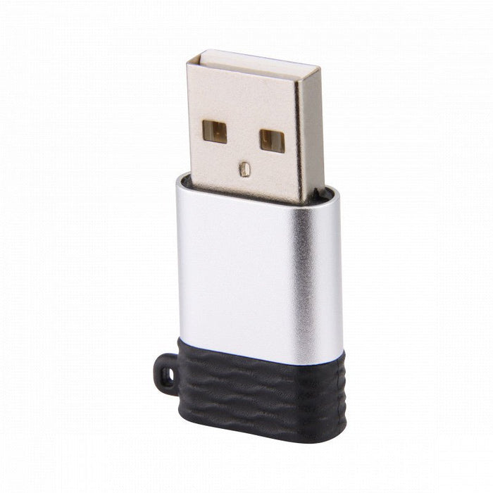 Phreeze™ Converter USB-C naar USB-A Adapter, 2-Pack - Universeel - Aluminium - Sleutelhanger