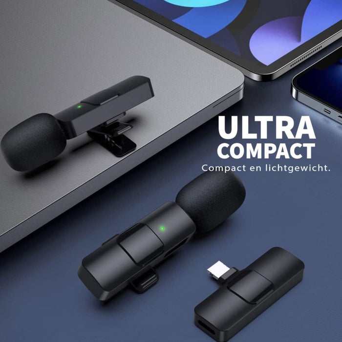 Draadloze Lavaliermicrofoon, Plug-Play 2.4G Ultra Low-Delay Ingebouwde Ruisonderdrukking Chip-Lapel-microfoon voor video-opname, interview, podcast, vlog, YouTube Draadloze Lavaliermicrofoon, Plug-Play 2.4G Ultra Low-Delay Ingebouwde Ruisonderdrukking Chip-Lapel-microfoon voor video-opname, interview, podcast, vlog, YouTube