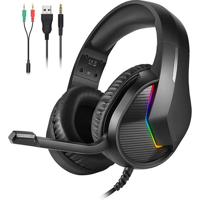 Phreeze Gaming Headset met Microfoon - 7.1 Surround Sound - RGB - PC + PS4 + PS5 + Xbox One + Xbox Series
