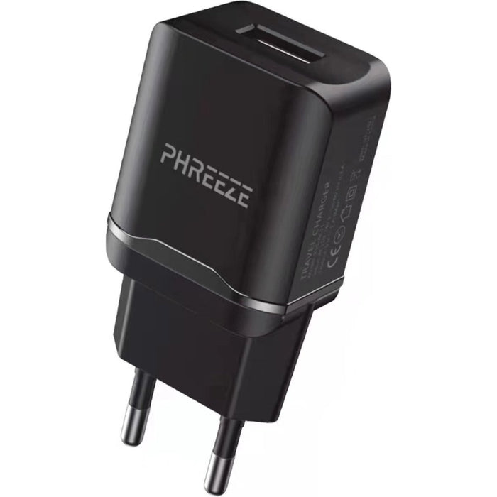 Phreeze® Gecertificeerde Universele USB Adapter + USB-C Kabel Type C - 1 Meter - Voor Samsung, Xiaomi, HTC, LG, SONY