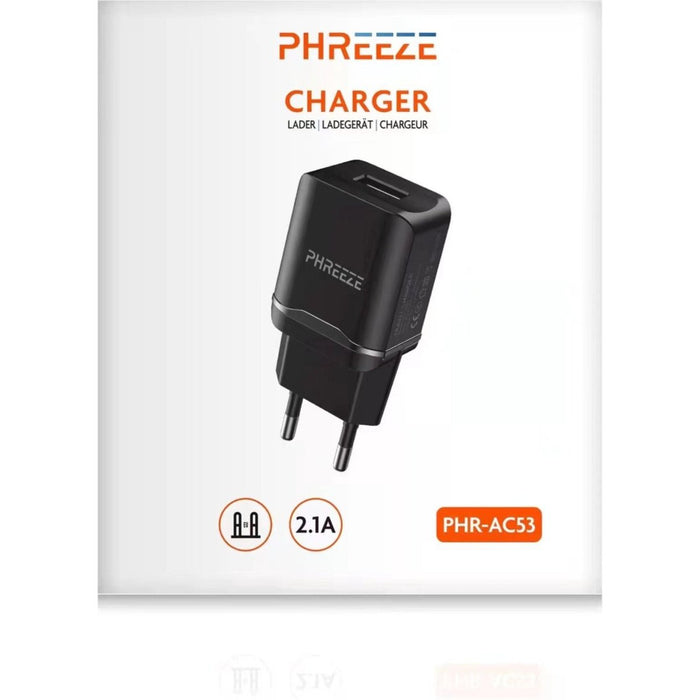 Phreeze® Gecertificeerde Universele USB Adapter + USB-C Kabel Type C - 1 Meter - Voor Samsung, Xiaomi, HTC, LG, SONY