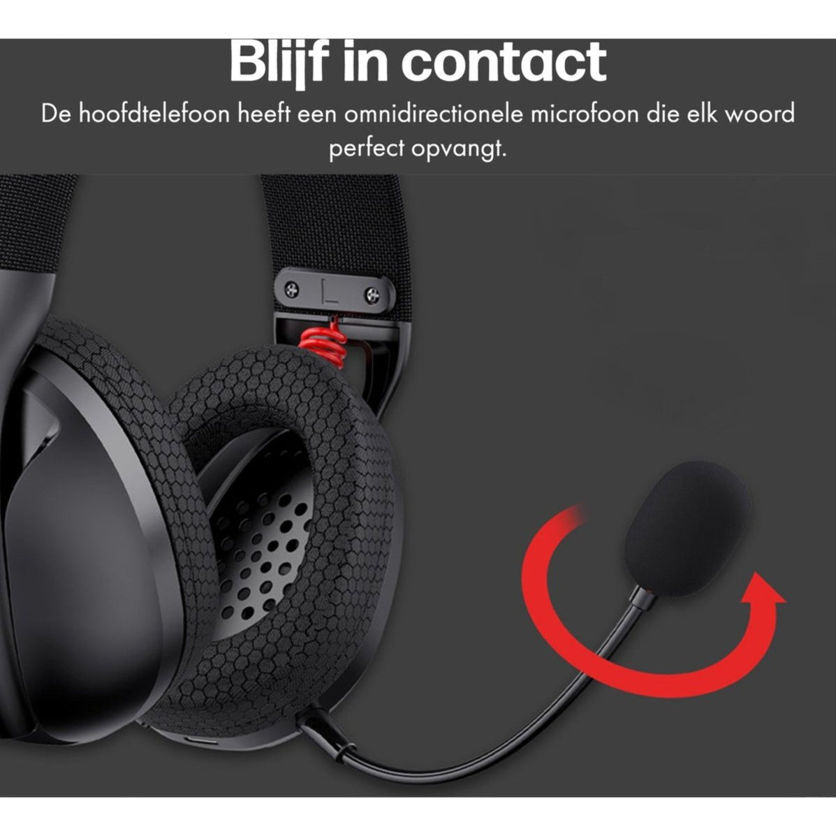 Phreeze H1 Draadloze Gaming Headset met Microfoon 2.4 GHZ + Bluetoot