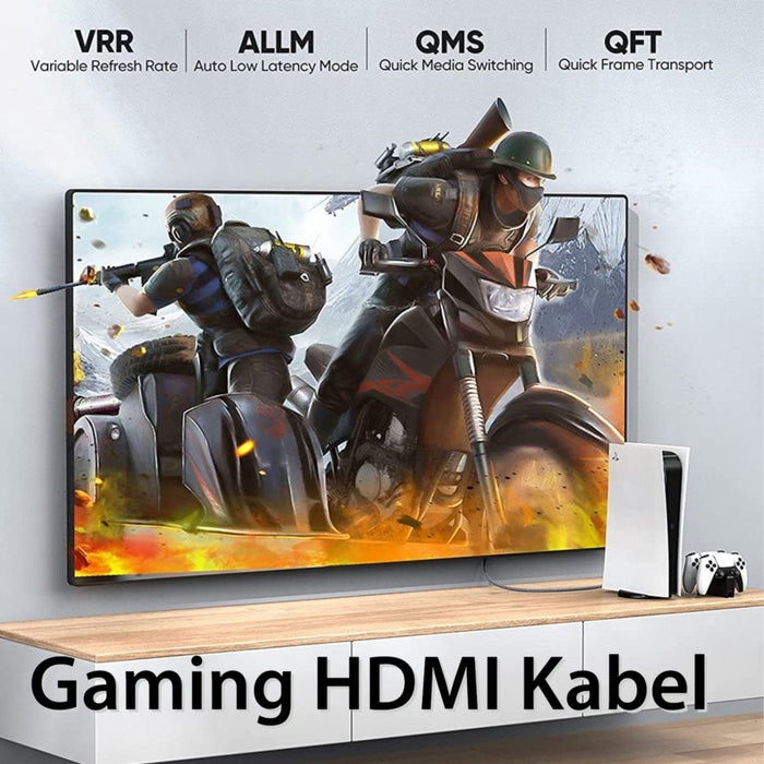 Phreeze HDMI Haaks - HDMI Kabel - 90 Graden Haakse Kabel - 2.0 Versie - 4K Ultra HD - Blu Ray - 60 Hz - 144 Hz - eARC - ARC - Geschikt voor Soundbar - PS5 - Xbox