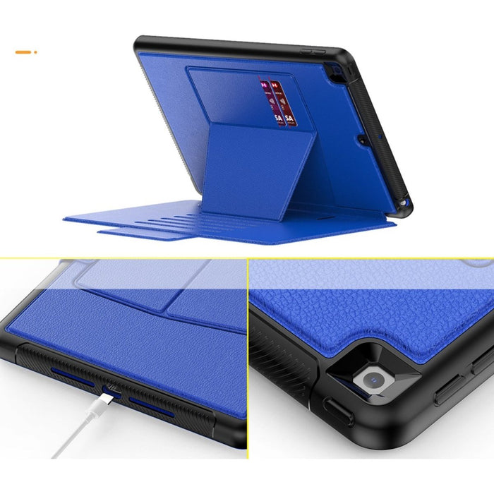 Phreeze iPad 10.2 (2019/2020/2021) Hoes - Magnetisch - Smart Folio Case - Ingebouwde Standaard - Apple Pencil vakje - Geschikt voor Apple iPad 7th/8th/9th Gen (10.2 inch) - Blauw - Tablet Hoezen - Phreeze