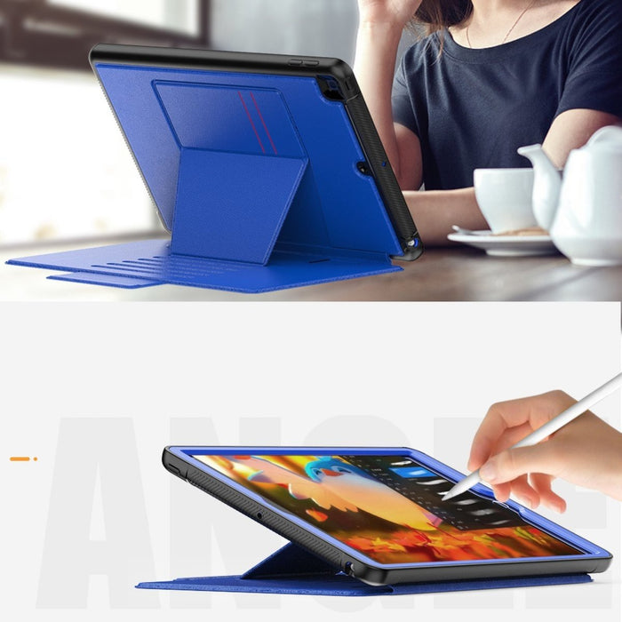 Phreeze iPad 10.2 (2019/2020/2021) Hoes - Magnetisch - Smart Folio Case - Ingebouwde Standaard - Apple Pencil vakje - Geschikt voor Apple iPad 7th/8th/9th Gen (10.2 inch) - Blauw - Tablet Hoezen - Phreeze