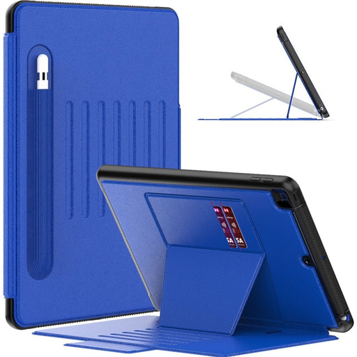 Phreeze iPad 10.2 (2019/2020/2021) Hoes - Magnetisch - Smart Folio Case - Ingebouwde Standaard - Apple Pencil vakje - Geschikt voor Apple iPad 7th/8th/9th Gen (10.2 inch) - Blauw - Tablet Hoezen - Phreeze
