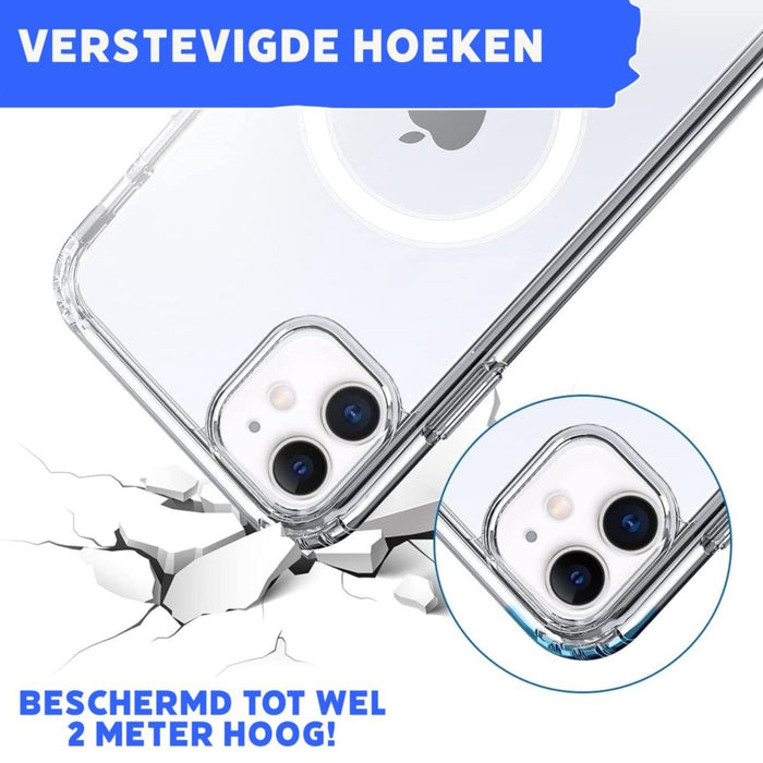 Phreeze™ iPhone 11 Pro Max Hoesje Doorzichtig - iPhone 11 Pro Max UltraHD Transparant Hoesje met Magneet Cirkel - Geschikt voor Apple iPhone 11 Pro Max