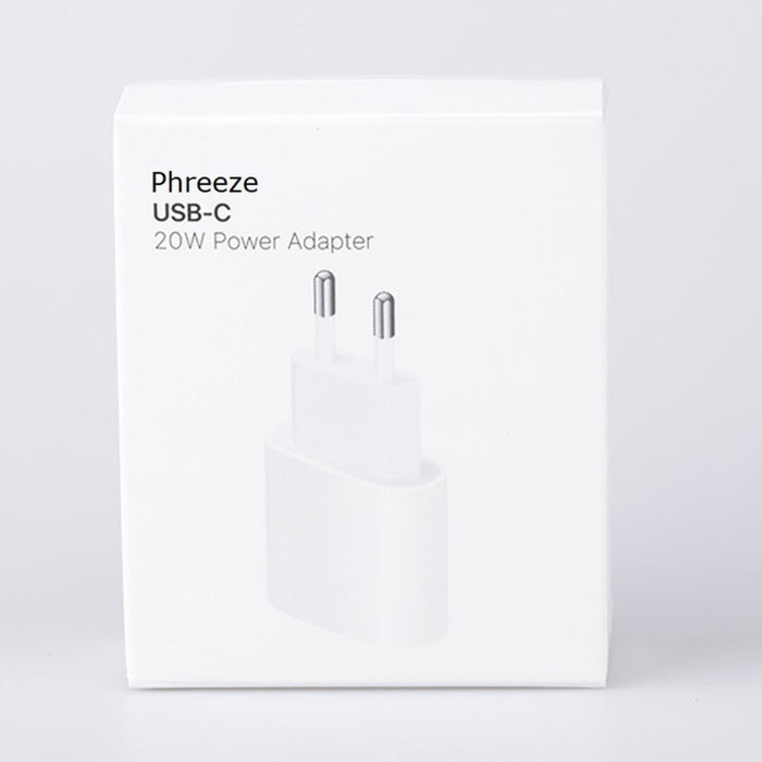 Phreeze iPhone 11/12/13 USB-C Power Adapter met Fast Charge - PHR-20W