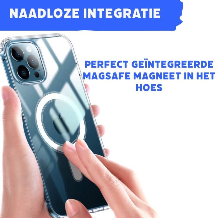 Phreeze™ iPhone 12 Mini Hoesje Doorzichtig - iPhone 12 Mini UltraHD Transparant Hoesje met Magneet Cirkel - Geschikt voor Apple iPhone 12 Mini