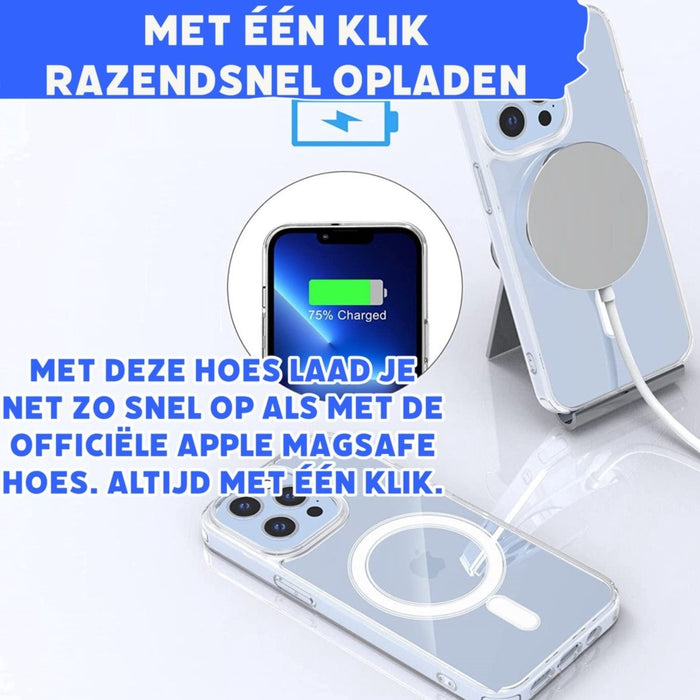 Phreeze™ iPhone 13 Pro Hoesje Doorzichtig - iPhone 13 Pro UltraHD Transparant Hoesje met Magneet Cirkel - Geschikt voor Apple iPhone 13 Pro