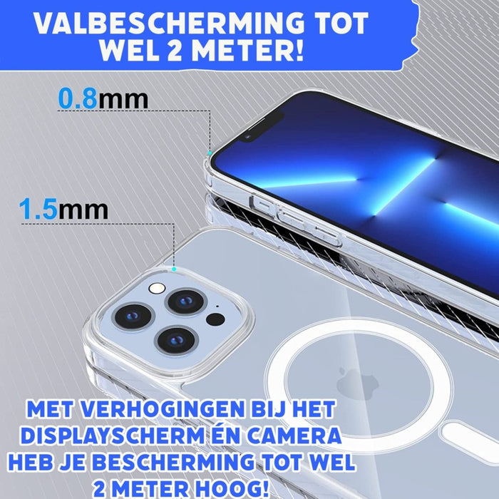 Phreeze™ iPhone 13 Pro Hoesje Doorzichtig - iPhone 13 Pro UltraHD Transparant Hoesje met Magneet Cirkel - Geschikt voor Apple iPhone 13 Pro