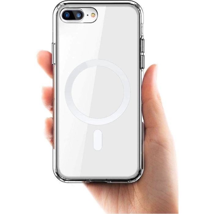 Phreeze™ iPhone 8 Plus Hoesje Doorzichtig - UltraHD Transparant Hoesje met Magneet Cirkel - Geschikt voor Apple iPhone 8 Plus
