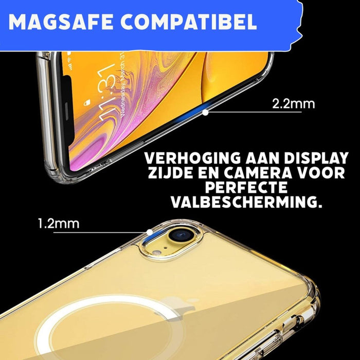 Phreeze™ iPhone XR Hoesje Doorzichtig - iPhone Xr UltraHD Transparant Hoesje met Magneet Cirkel - Geschikt voor Apple iPhone Xr