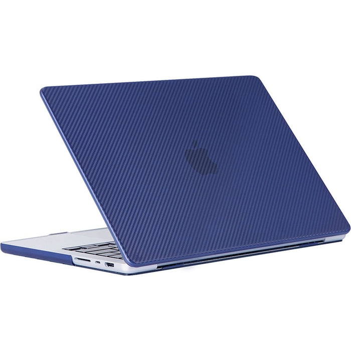 Phreeze MacBook Air Cover Blauw - Carbon Case voor MacBook Air (13 Inch) van 2018/2019/2020/2021/2022 - Hardcase A2337 M1, A1932, A2179