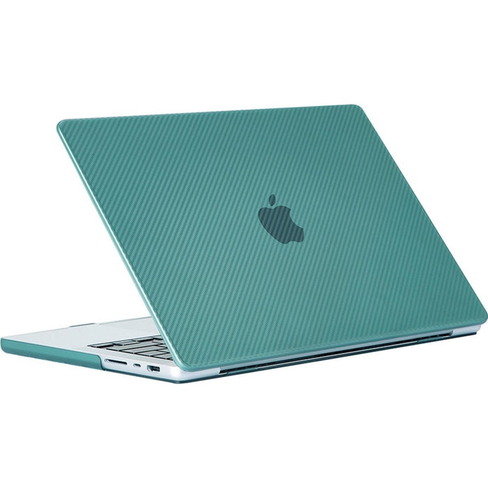 Phreeze MacBook Air Cover Groen - Carbon Case voor MacBook Air (13 Inch) van 2018/2019/2020/2021/2022 - Hardcase A2337 M1, A1932, A2179