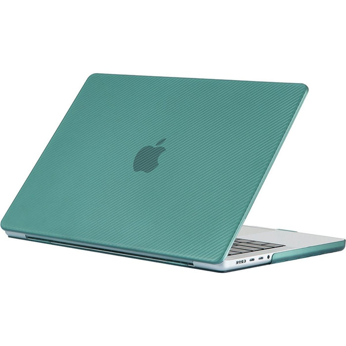 Phreeze MacBook Air Cover Groen - Carbon Case voor MacBook Air (13 Inch) van 2018/2019/2020/2021/2022 - Hardcase A2337 M1, A1932, A2179