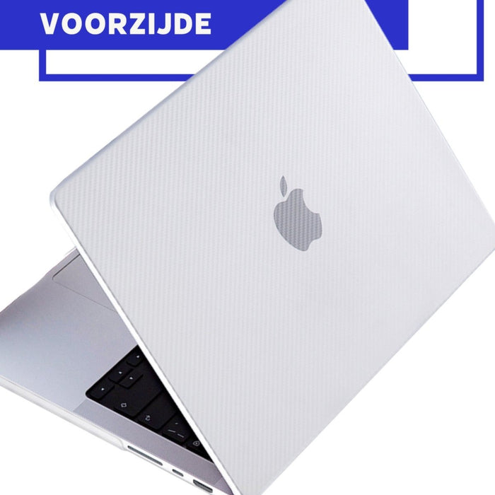 Phreeze MacBook Air Cover Transparant - Carbon Case voor MacBook Air (13 Inch) van 2018/2019/2020/2021/2022 - Hardcase A2337 M1, A1932, A2179