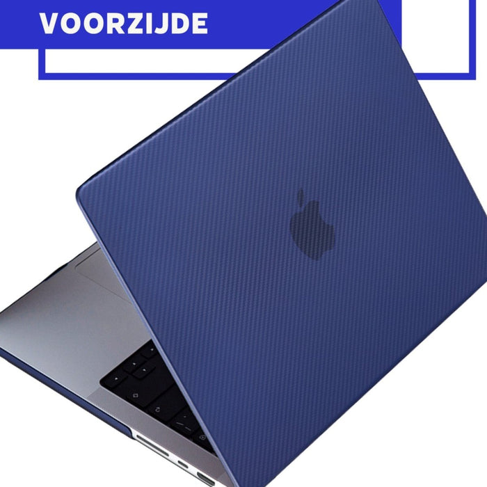 Phreeze MacBook Pro Cover Blauw - Carbon Case voor MacBook Pro (13 Inch) van 2022, 2021 en 2020 t/m 2016 - Hardcase A2338 M1, A2289, A2251, A2159, A1989, A1706, A1708