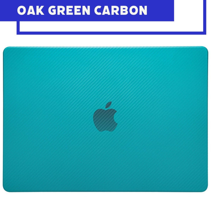 Phreeze MacBook Pro Cover Donker Groen - Carbon Case voor MacBook Pro (13 Inch) van 2022, 2021 en 2020 t/m 2016 - Hardcase A2338 M1, A2289, A2251, A2159, A1989, A1706, A1708