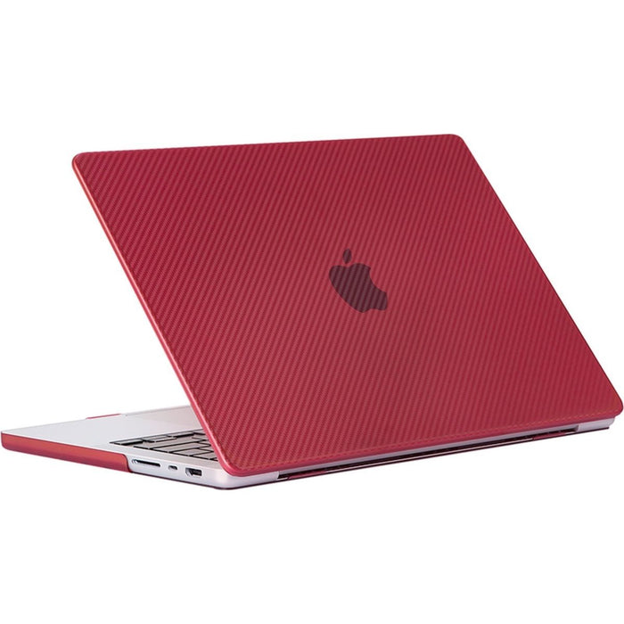 Phreeze MacBook Pro Cover Rood - Carbon Case voor MacBook Pro (13 Inch) van 2022, 2021 en 2020 t/m 2016 - Hardcase A2338 M1, A2289, A2251, A2159, A1989, A1706, A1708