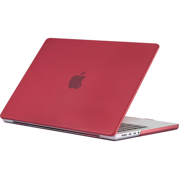 Phreeze MacBook Pro Cover Rood - Carbon Case voor MacBook Pro (13 Inch) van 2022, 2021 en 2020 t/m 2016 - Hardcase A2338 M1, A2289, A2251, A2159, A1989, A1706, A1708