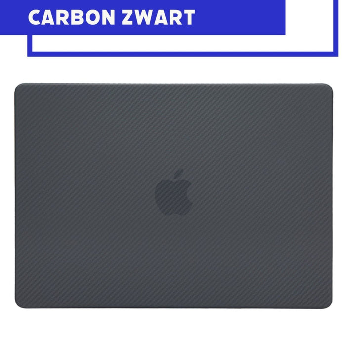Phreeze MacBook Pro Cover Zwart - Carbon Case voor MacBook Pro (13 Inch) van 2022, 2021 en 2020 t/m 2016 - Hardcase A2338 M1, A2289, A2251, A2159, A1989, A1706, A1708