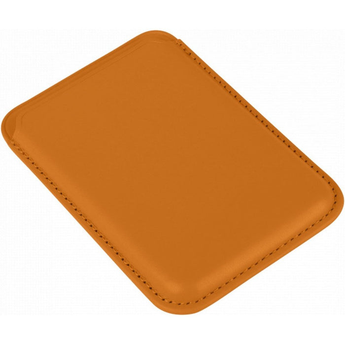 Phreeze Pasjeshouder - Kaarthouder - Magnetisch - Apple iPhone 12 en 13 serie - Oranje - 100% Veilig Design - RFID bescherming - Vegan Leer - Kaarthouder Magneet - iPhone Magneet