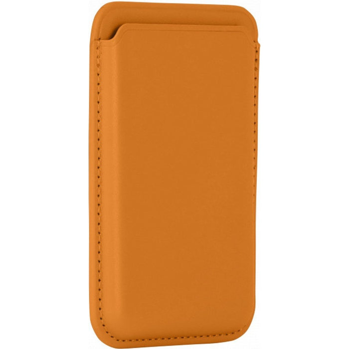 Phreeze Pasjeshouder - Kaarthouder - Magnetisch - Apple iPhone 12 en 13 serie - Oranje - 100% Veilig Design - RFID bescherming - Vegan Leer - Kaarthouder Magneet - iPhone Magneet