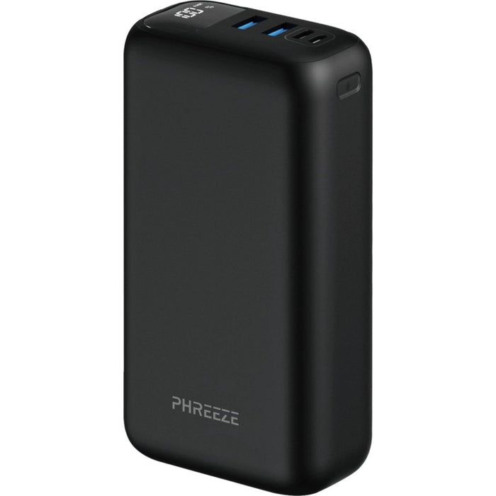 Phreeze Powerbank 27000 mAh - Zwart - Snellader - 2x USB-A (Quick Charge 3.0) + 1x USB-C (Power Delivery 3.0) - Geschikt voor Apple iPhone, iPad, Samsung, Android, Tablet - Powerbank iPhone - Powerbank Samsung - Powerbanks - Phreeze