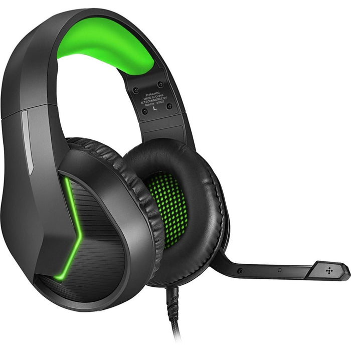 Phreeze™ Pro Game Headset met Microfoon - Groen - Koptelefoon met Draad - RGB Gaming Headset voor PC, PS4, PS5, Nintendo Switch - Hoofdtelefoon Kawaii