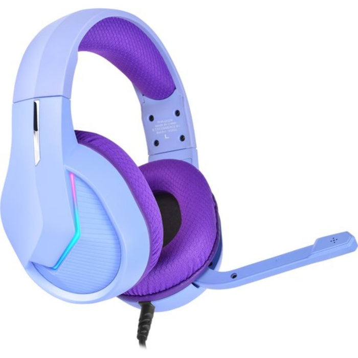 Phreeze™ Pro Game Headset met Microfoon - Lavender Paars - Koptelefoon met Draad - RGB Gaming Headset voor PC, PS4, PS5, Nintendo Switch - Hoofdtelefoon Kawaii