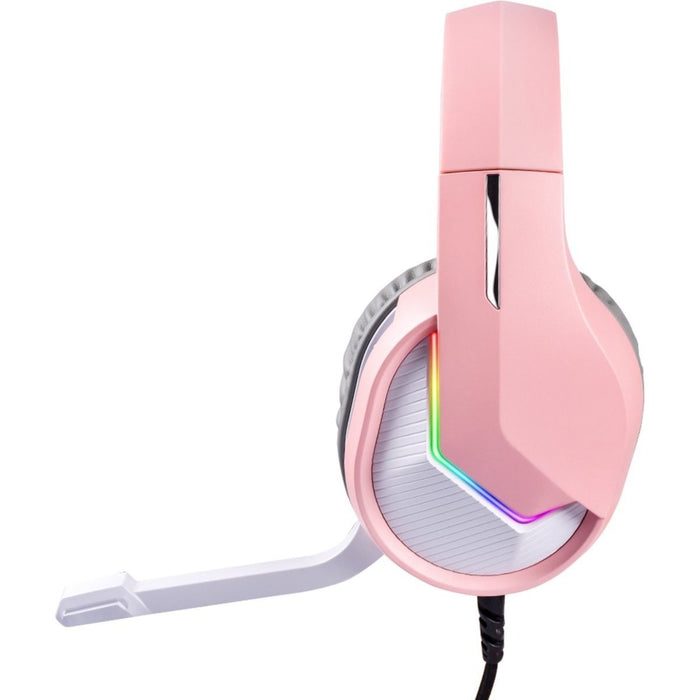 Phreeze™ Pro Game Headset met Microfoon - Roze - Koptelefoon met Draad - RGB Gaming Headset voor PC, PS4, PS5, Nintendo Switch - Hoofdtelefoon Kawaii