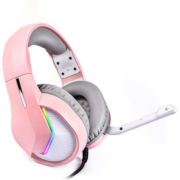 Phreeze™ Pro Game Headset met Microfoon - Roze - Koptelefoon met Draad - RGB Gaming Headset voor PC, PS4, PS5, Nintendo Switch - Hoofdtelefoon Kawaii