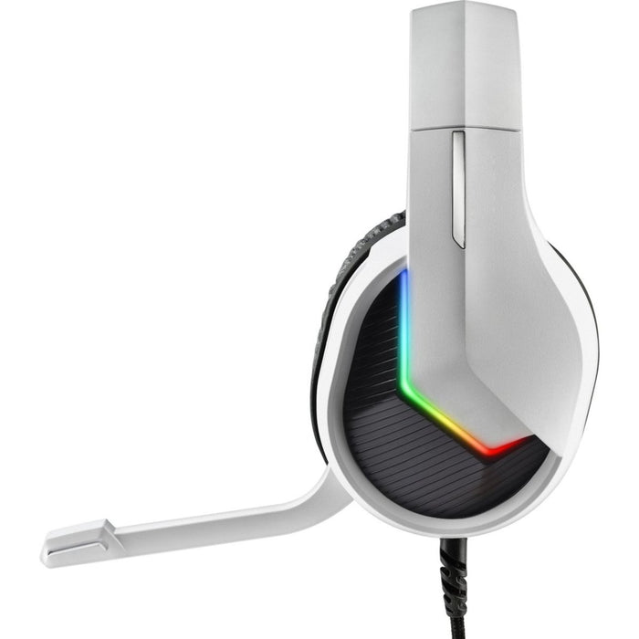 Phreeze™ Pro Game Headset met Microfoon - Wit - Koptelefoon met Draad - RGB Gaming Headset voor PC, PS4, PS5, Nintendo Switch - Hoofdtelefoon Kawaii