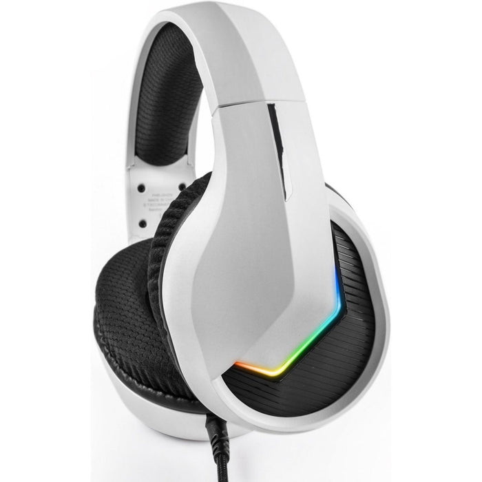 Phreeze™ Pro Game Headset met Microfoon - Wit - Koptelefoon met Draad - RGB Gaming Headset voor PC, PS4, PS5, Nintendo Switch - Hoofdtelefoon Kawaii