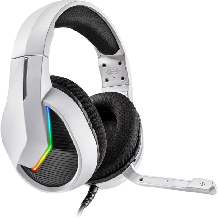 Phreeze™ Pro Game Headset met Microfoon - Wit - Koptelefoon met Draad - RGB Gaming Headset voor PC, PS4, PS5, Nintendo Switch - Hoofdtelefoon Kawaii