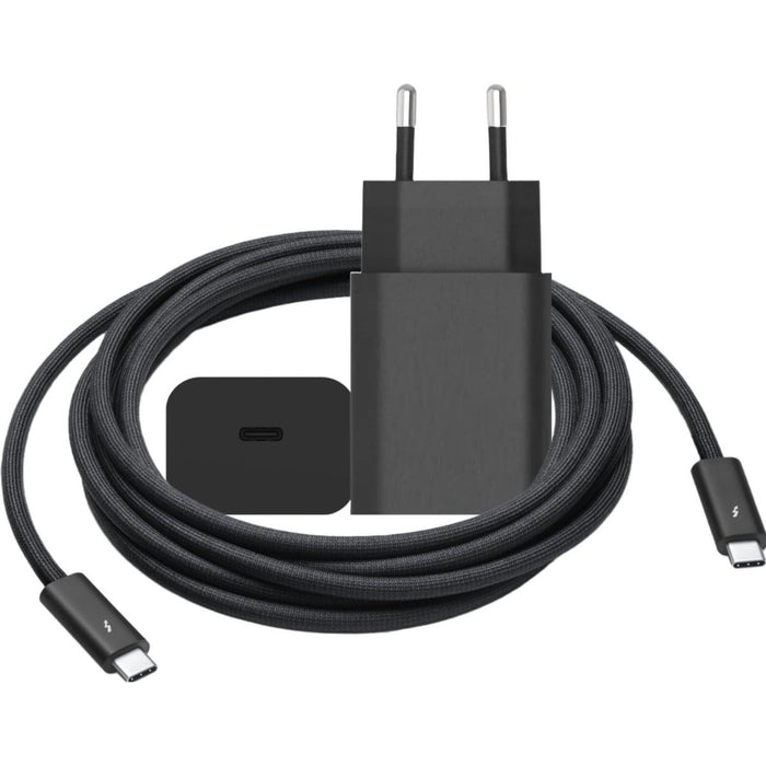 Phreeze Samsung Oplader + 3 Meter USB-C Kabel - Snellader - Zwart - Snellader + USB C naar USBC Kabel van 3 Meter